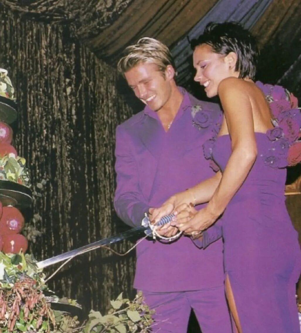 英国亿万富翁足球运动员大卫·贝克汉姆（David Beckham）与妻子维多利亚