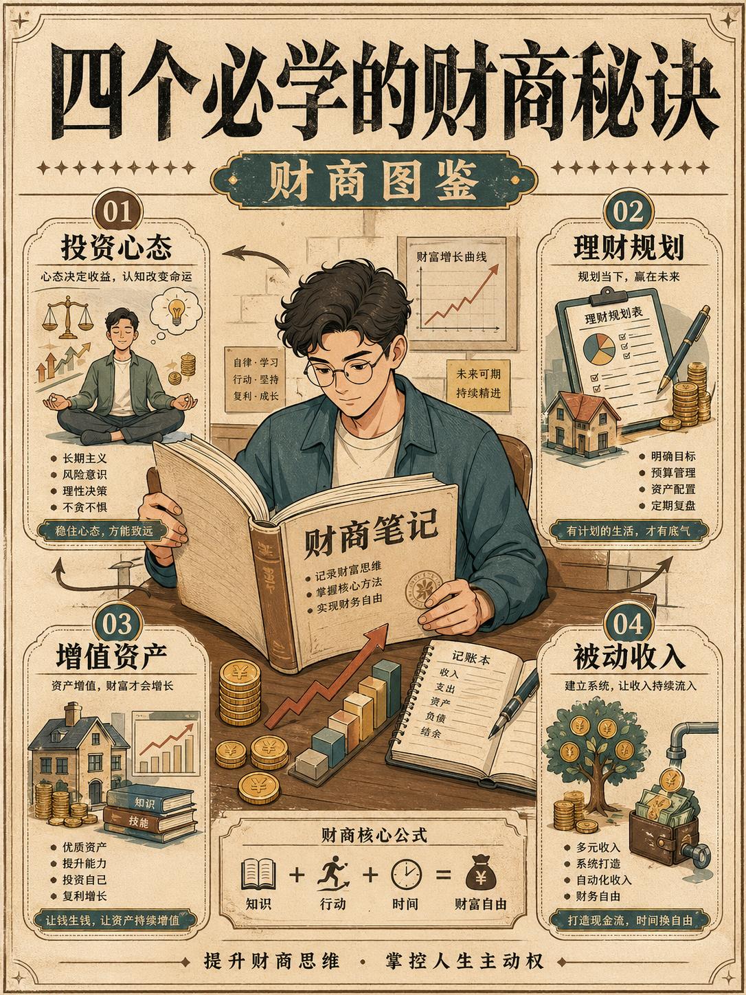 四个必学的财商秘诀，受益终身！。