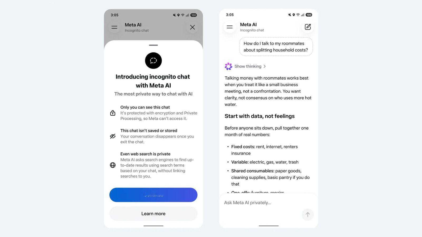 【Meta AI 推出“隐身聊天”功能，此前 OpenAI 因存储聊天记录而面临