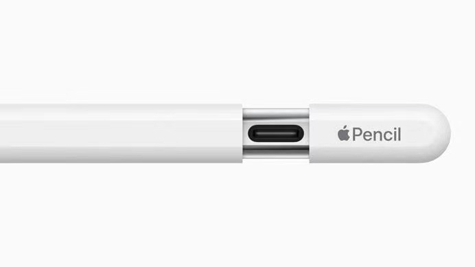 Apple Pencil（USB-C） 今晚发布了，磁力吸附于 iPad 侧面充