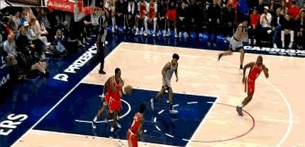 快船这球看得我一愣！真就瞎扔也能进？

快船打马刺，马瑟林这哥们儿，从后场自己带