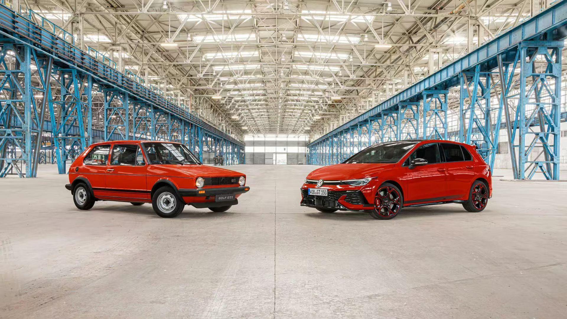 大众高尔夫gti 绵延半个世纪之后要变成电车了但是……这个红色轮圈的燃油纪念版是