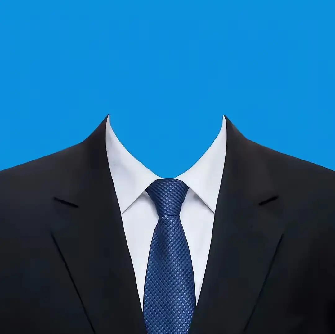 看看这张图片，你可以把不同人的头像或照片合成上去，就是一张标准像照片了，这个你可