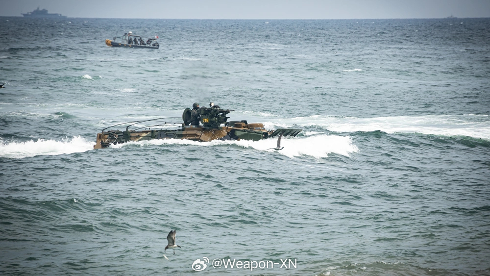 #兵器影像[超话]# 韩国海军陆战队演练登陆作战 ​​​