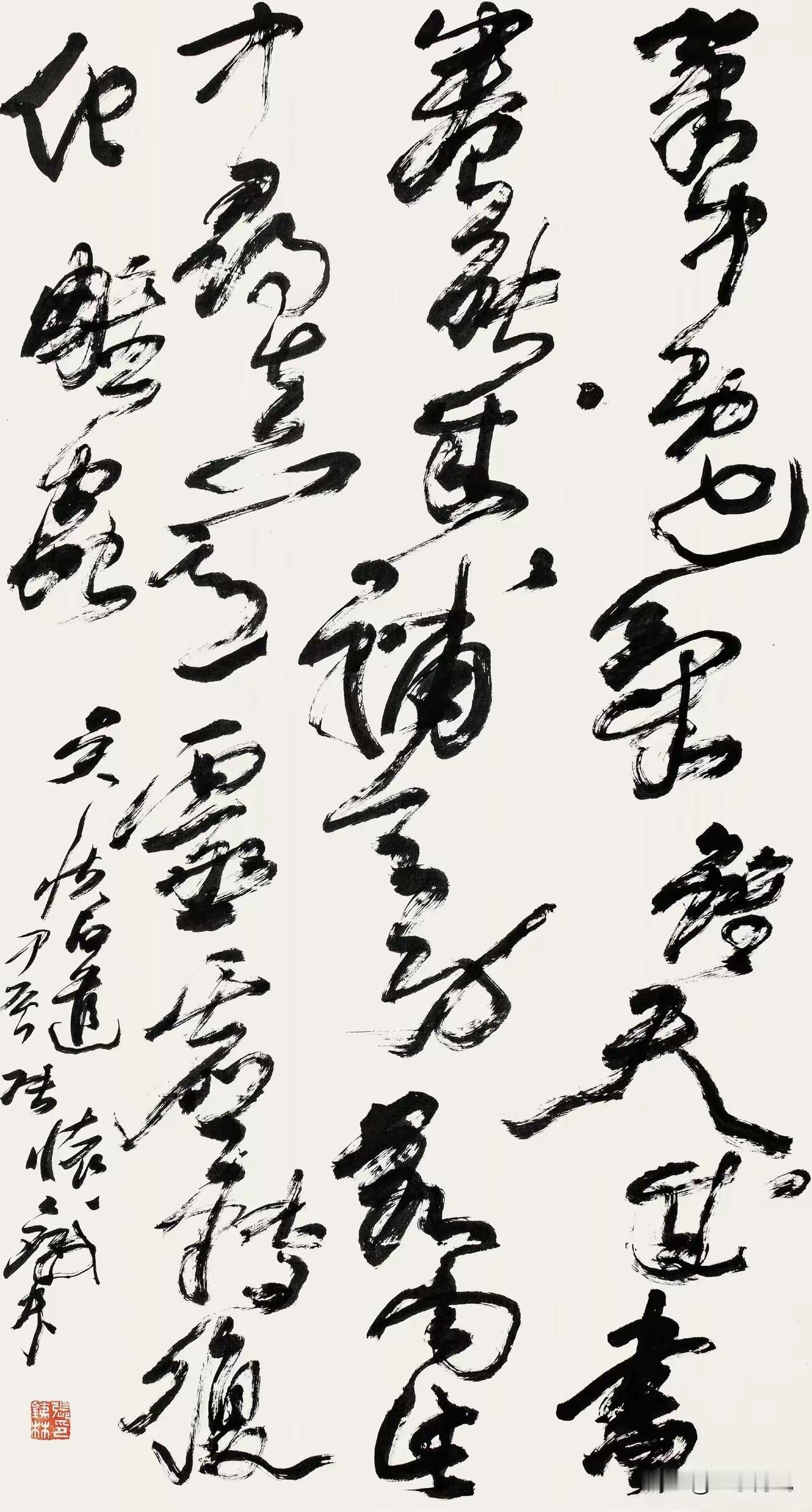 张铁林比专业书法家还厉害吗?给你一首顺口好记的打油诗，你自己去品吧！
大风起兮云