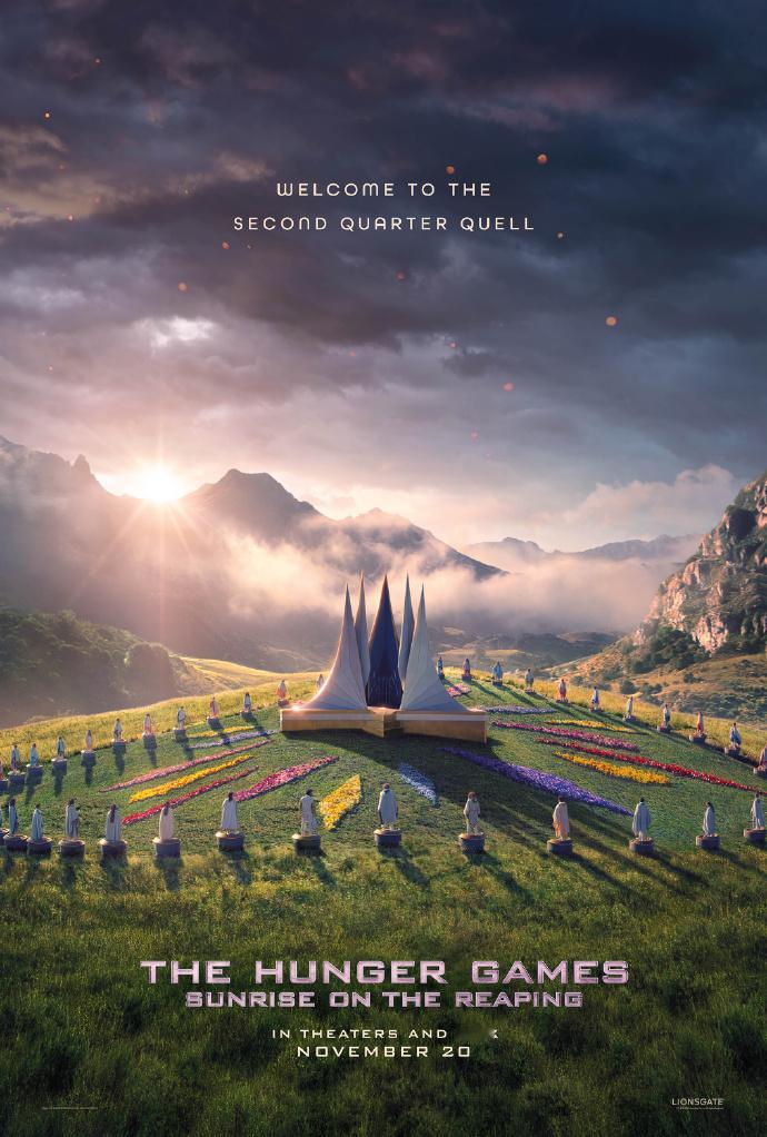 饥饿游戏前传新海报 饥饿游戏系列前传《饥饿游戏：收获日出》曝光新海报，明天首播正