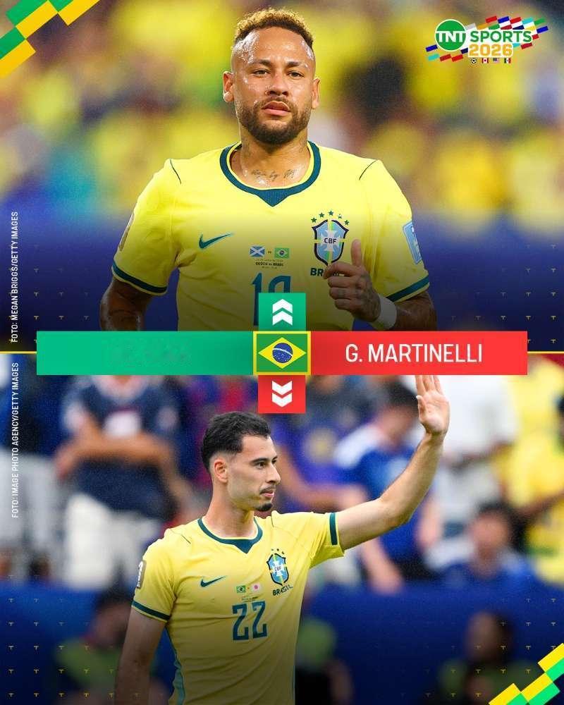 neymar 内马尔上了！！内马尔换下马丁内利！巴西vs挪威内马尔