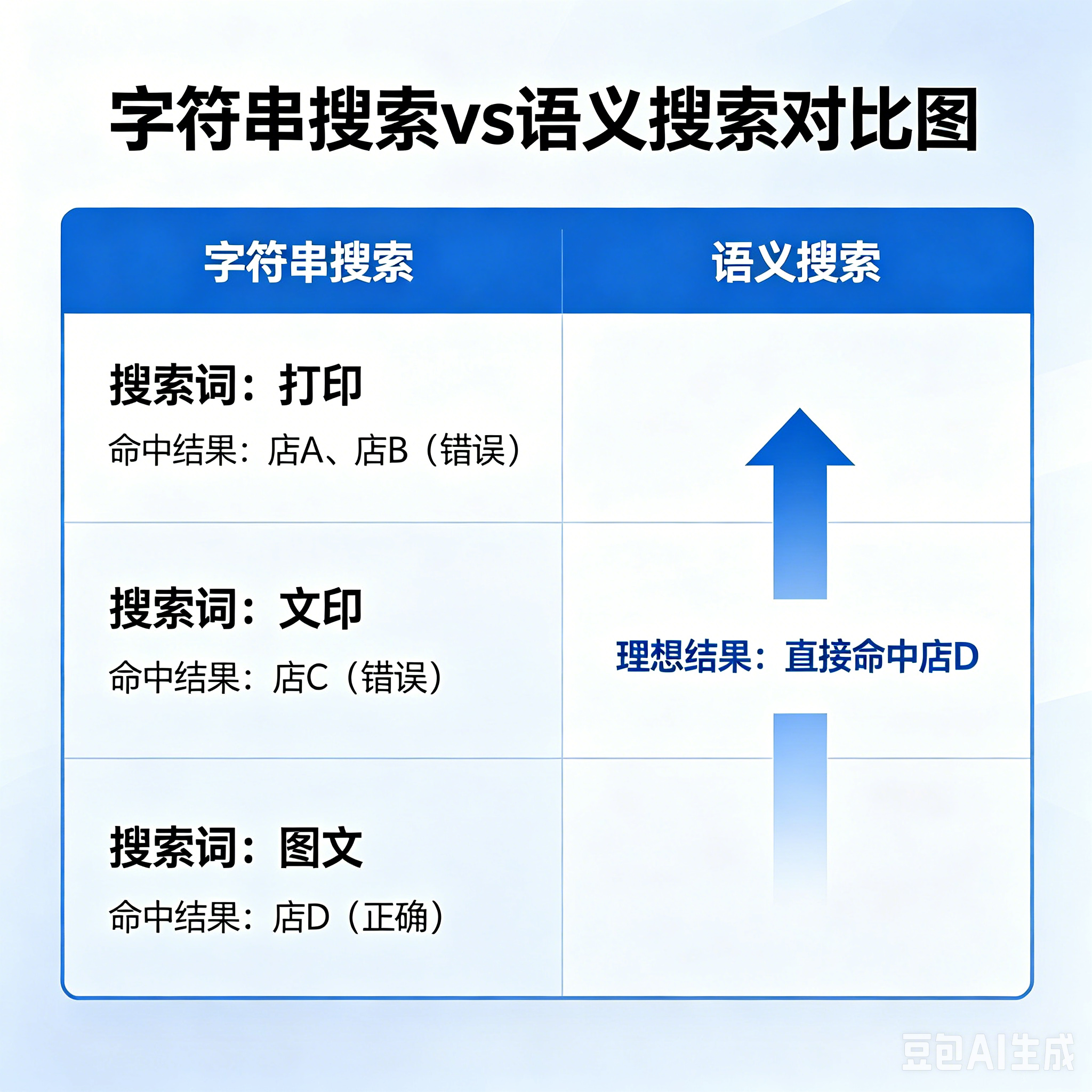 字符串搜索vs语义搜索：刚刚搜索微信联系人，找一家不常用的打印店。先搜「打印」，