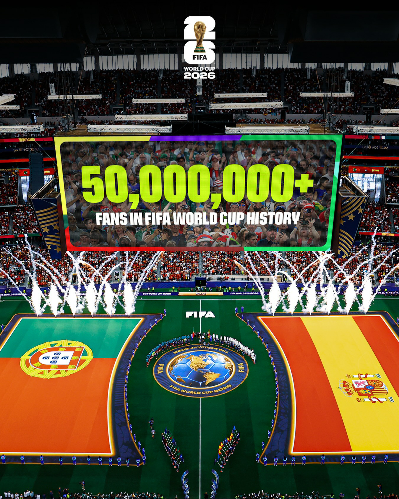 2026美加墨世界杯总上座人数狂破600万人！世界杯历史总上座人数大破5000万