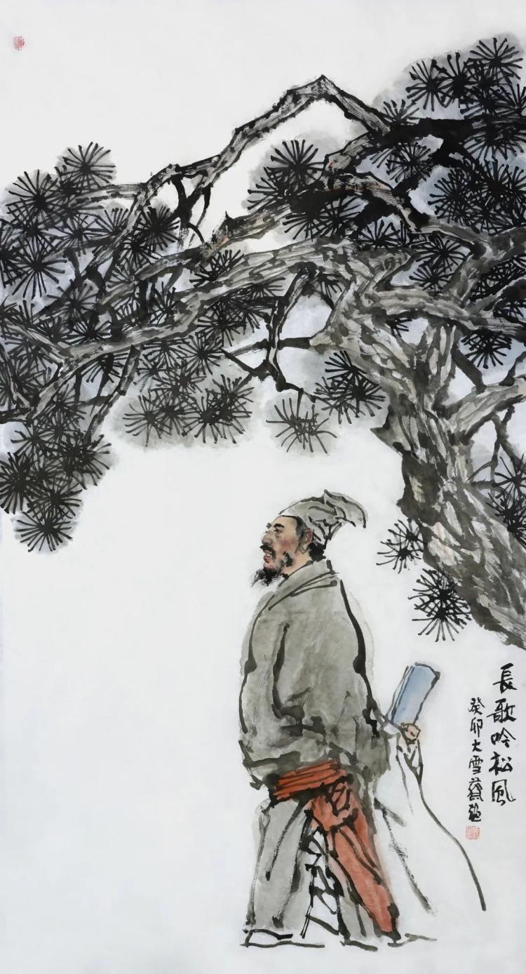 上联：长风吟松存风骨
下联：[比心]

网络图片/诚谢侵删