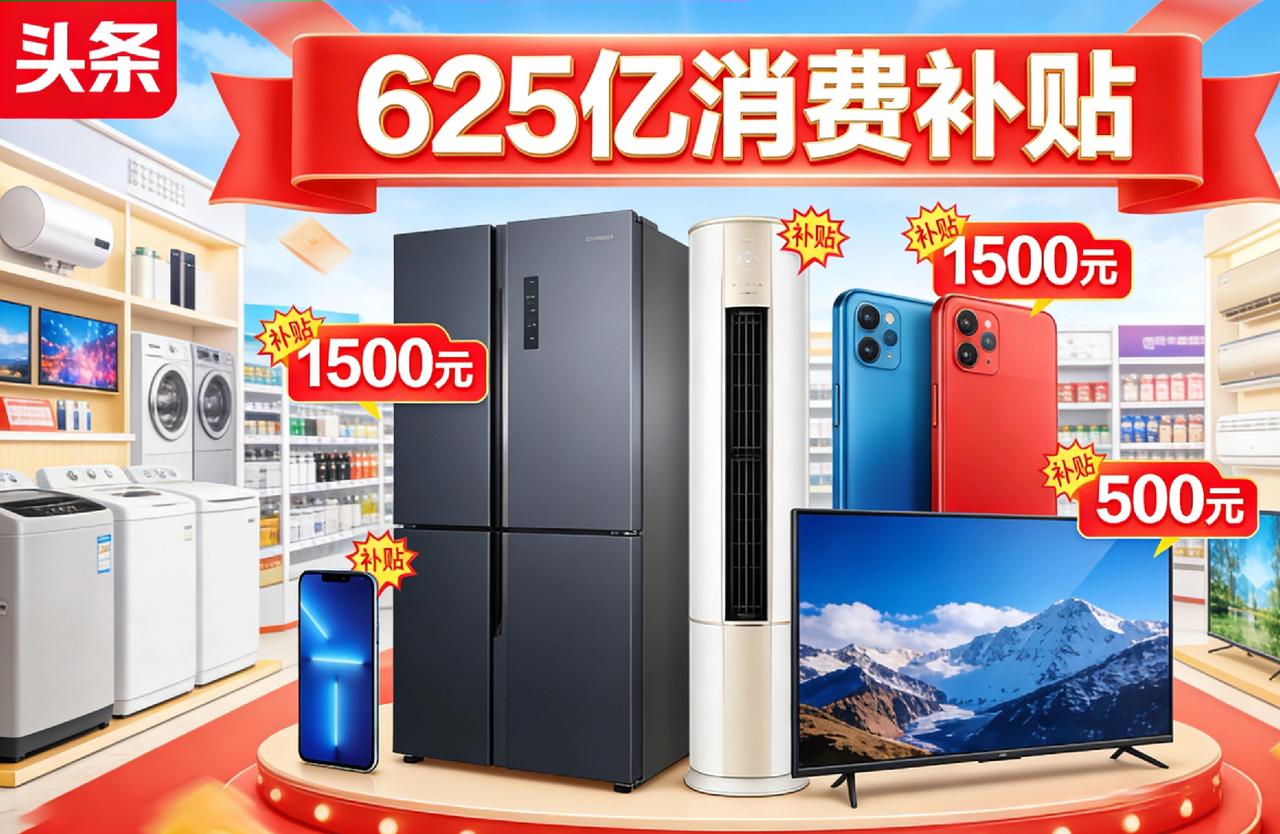 🔥上头条｜4月625亿消费补贴来了。
 
2026年第二批625亿国补4月下达