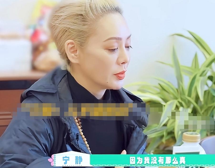 宁静:“因为我没有那么真，所以我才混了三十多年，我不假但是我没有那么真，如果你很