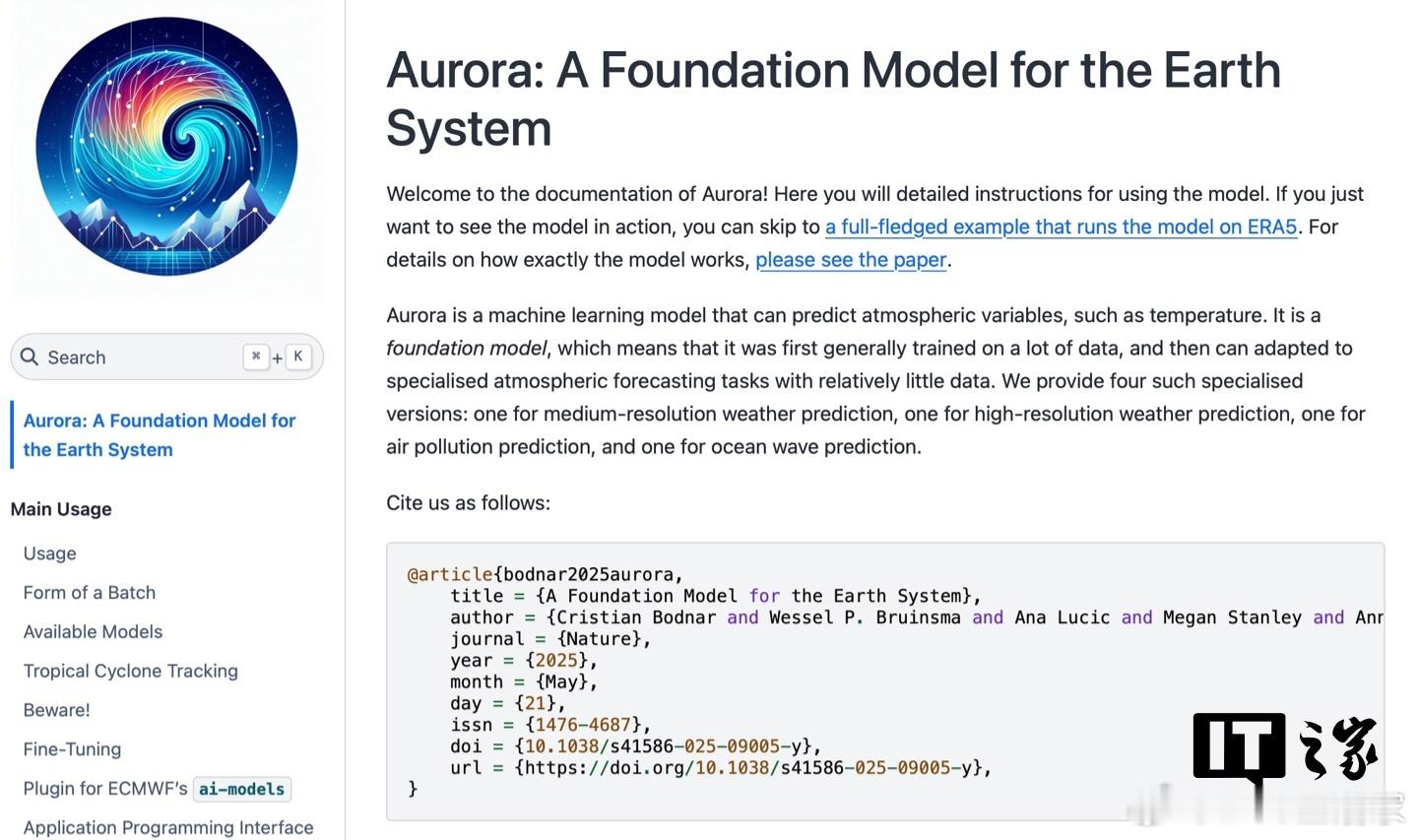 微软开源 Aurora AI 气象预报模型，微调后还可用于洋流 / 空气质量监测