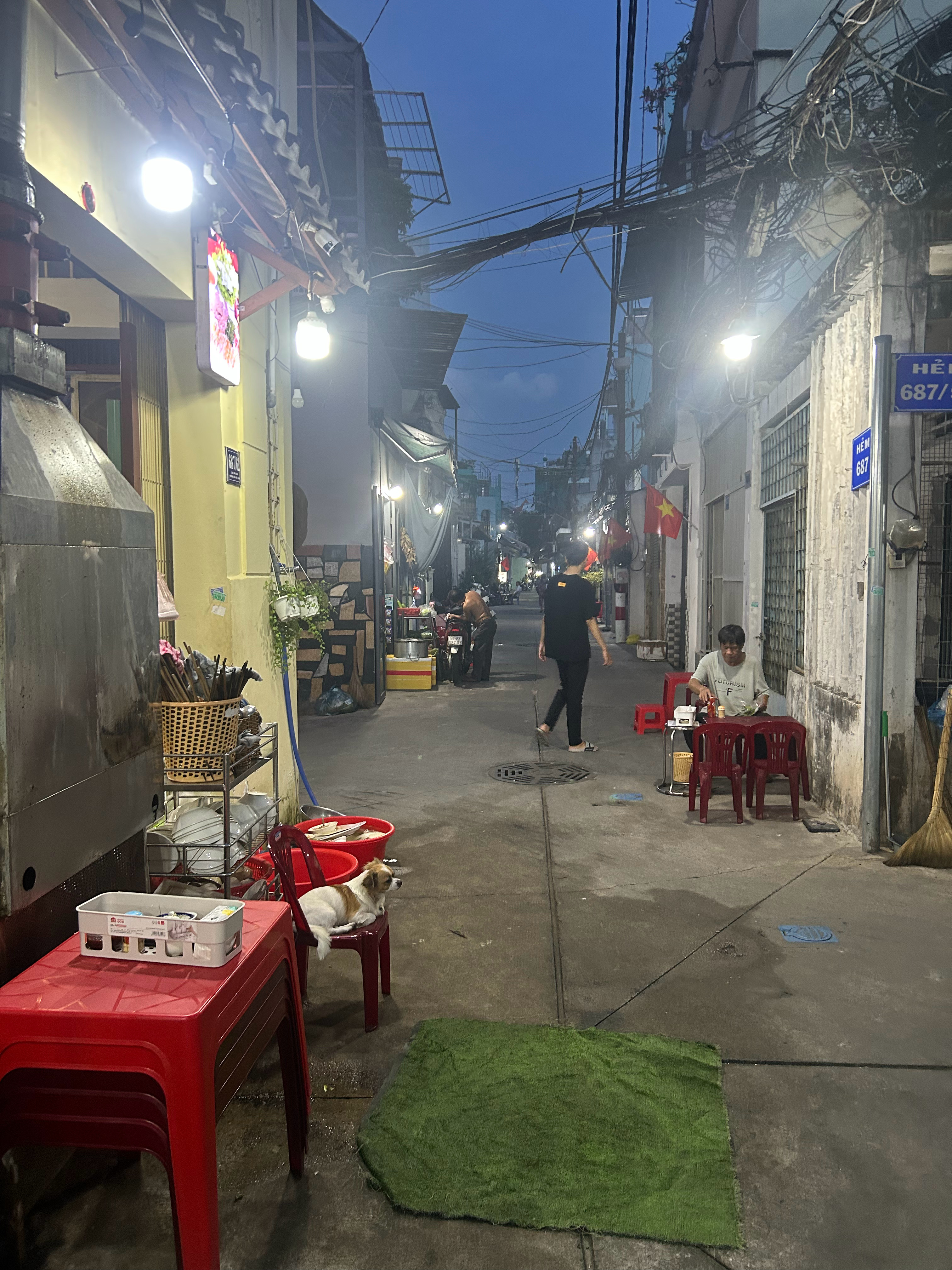 今晚来越南巷子里的餐厅吃吃越南菜