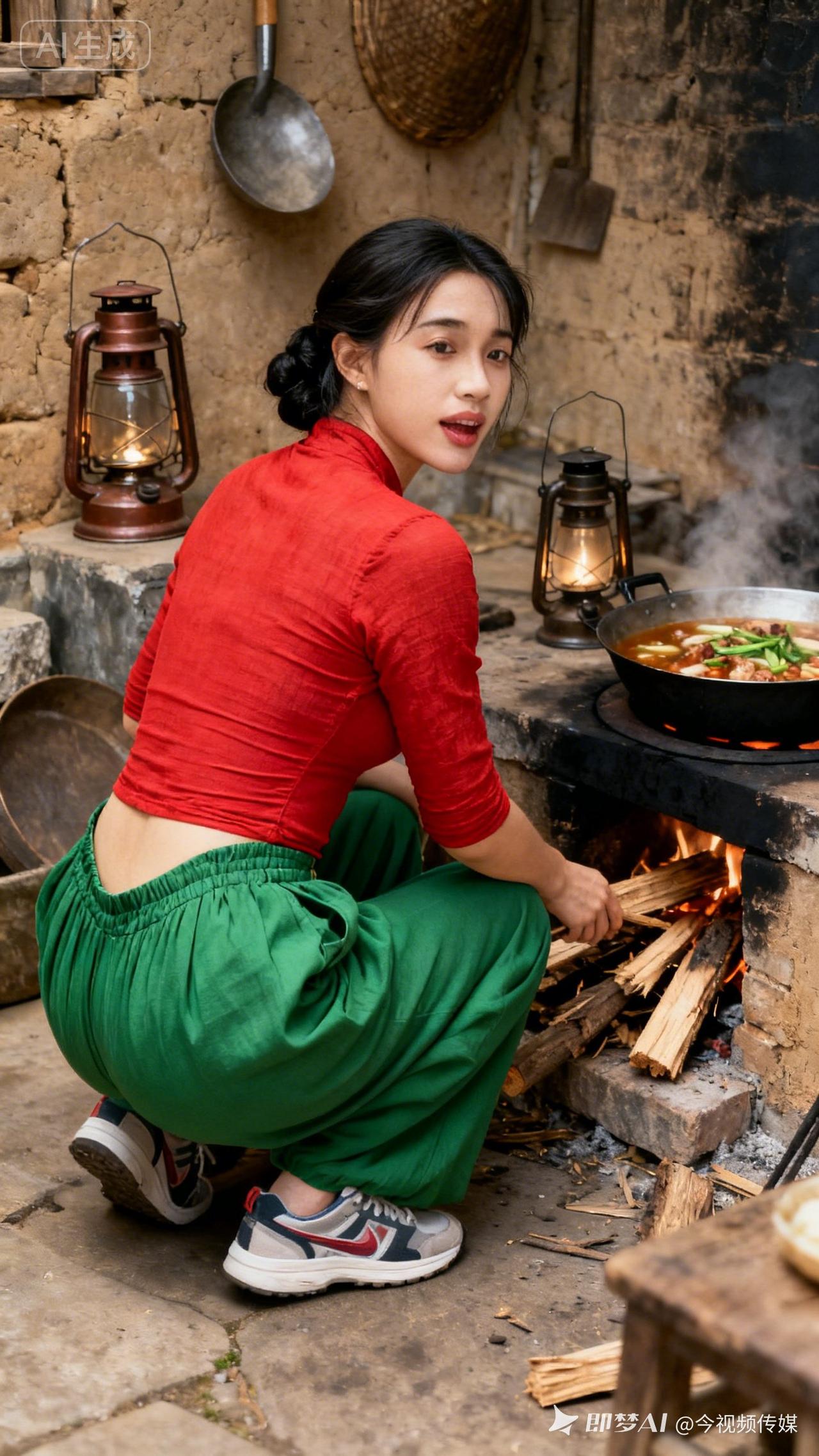 🔥 红衣绿裤，古风美食，传统烹饪，人间烟火气。
