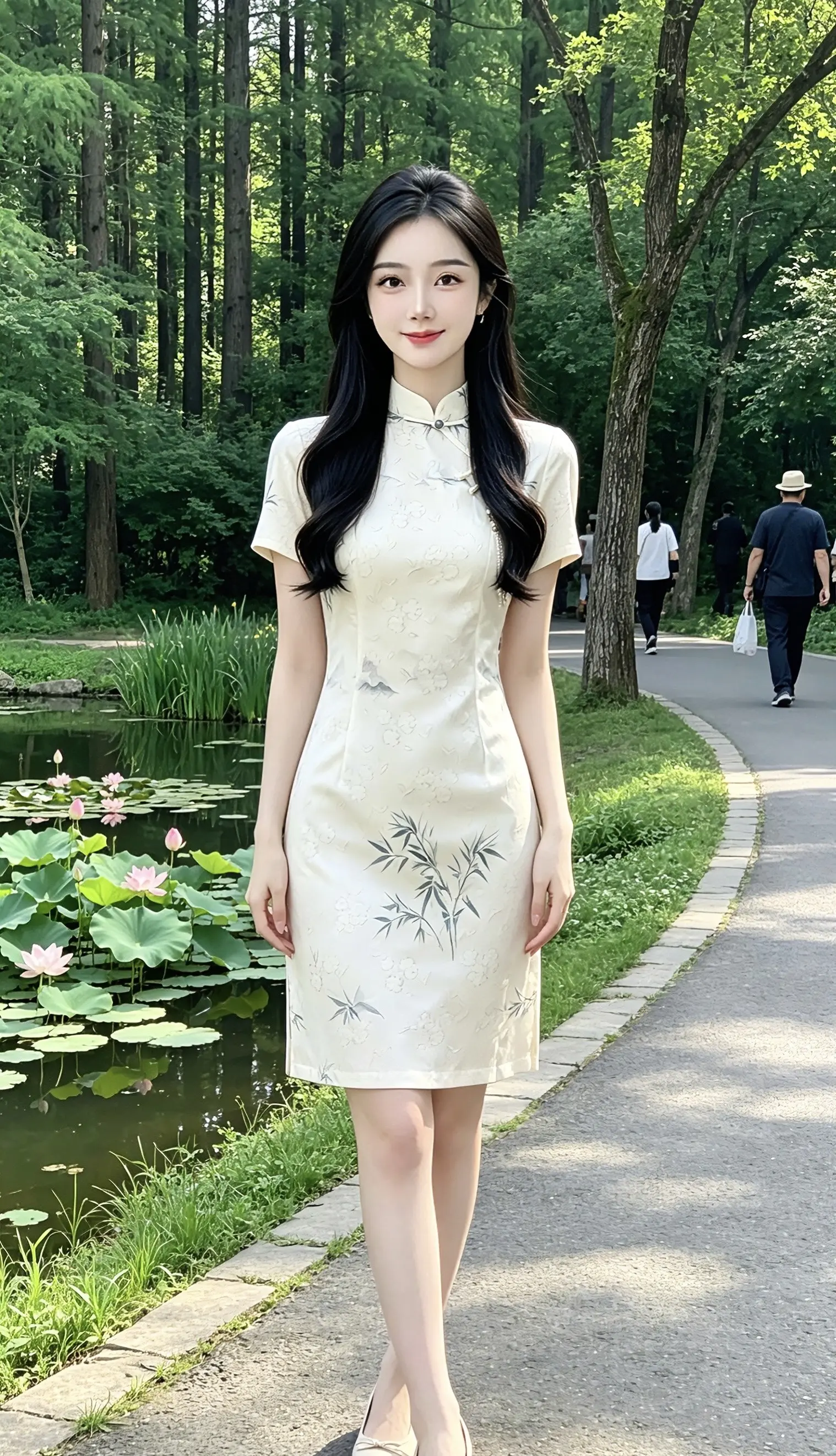 国风旗袍真的好惊艳 温柔淡雅旗袍 夏日旗袍穿搭分享