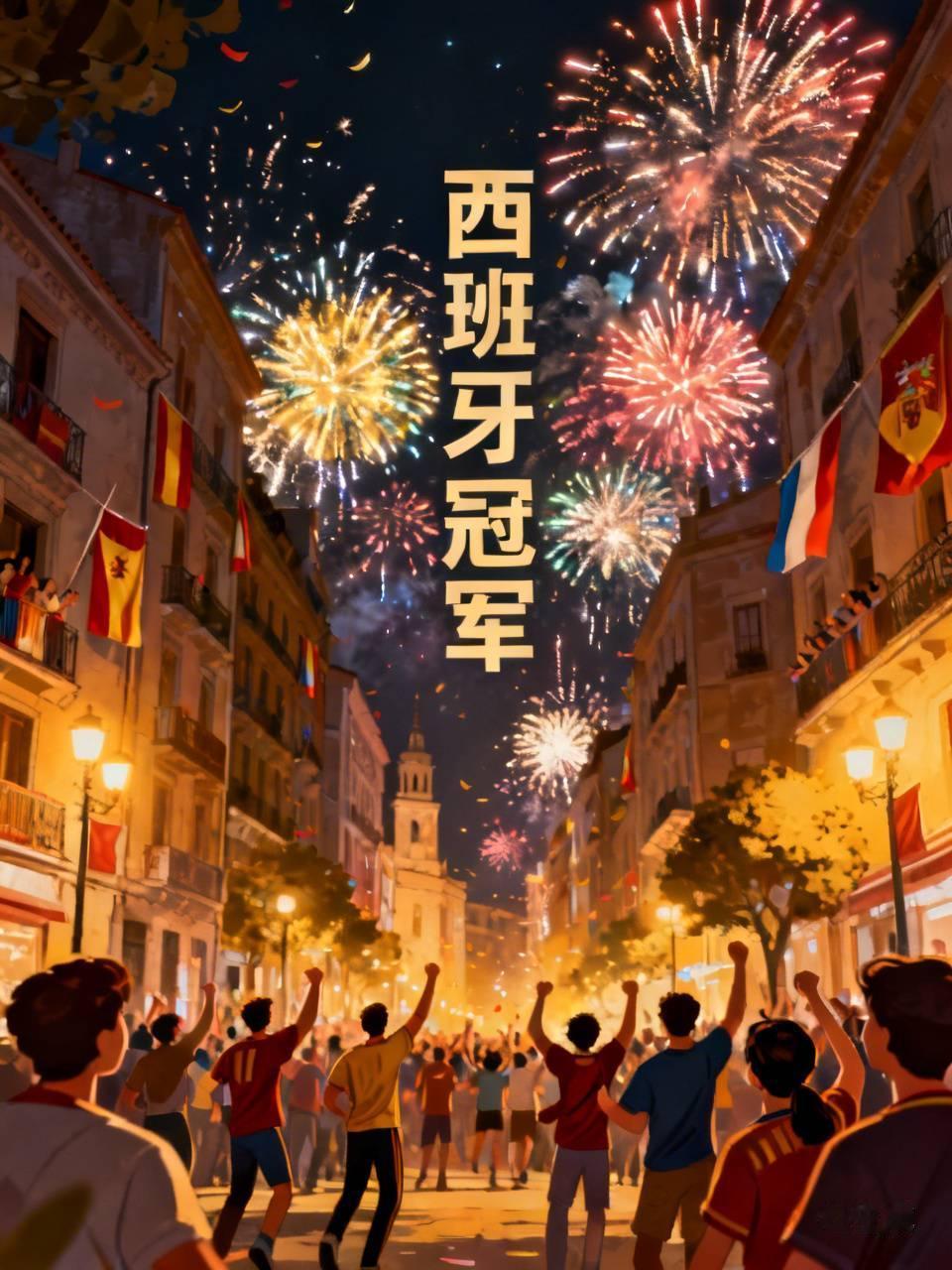 西班牙夺冠这事儿，简直太疯狂了！世界杯决赛一结束，马德里直接万人空巷。百万人涌上