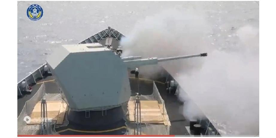 中国人民解放军南部战区，近期组织107编队在菲律宾吕宋岛以东海域开展了演训活动。