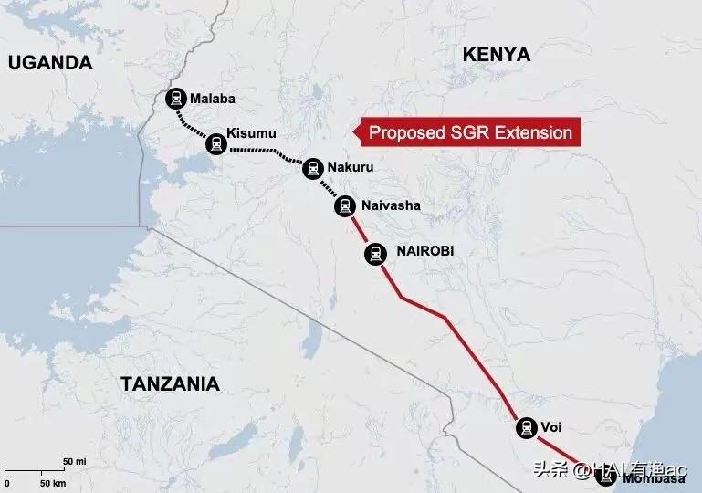 肯尼亚内马铁路西延线（奈瓦沙至马拉巴段）开工，对乌干达、卢旺达、布隆迪、刚果（金