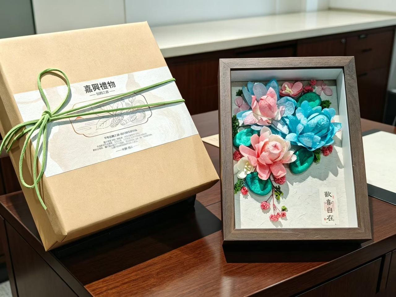 嘉兴一带把蚕茧做成花，本地叫“蚕花”或“茧花”，是杭嘉湖蚕桑民俗里衍生出来的手工