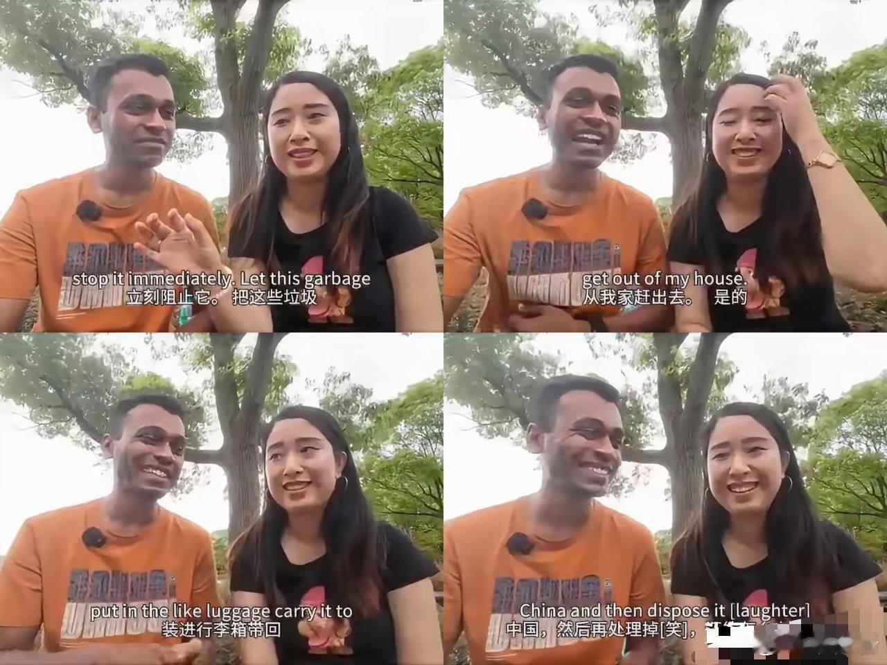 这个远嫁印度的中国媳妇居然直言，在当地处理垃圾太麻烦了，她很想把垃圾装进行李箱带