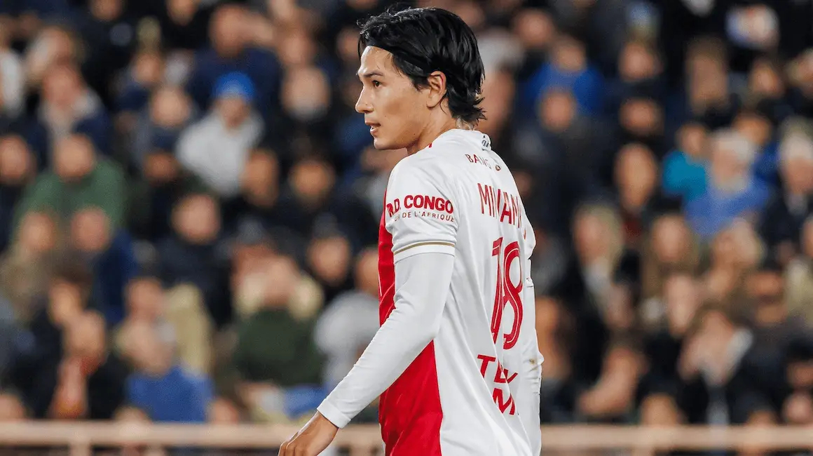 摩纳哥发布官方声明。在法国杯32强赛欧塞尔站的比赛中，我队中场球员南野拓实左膝受