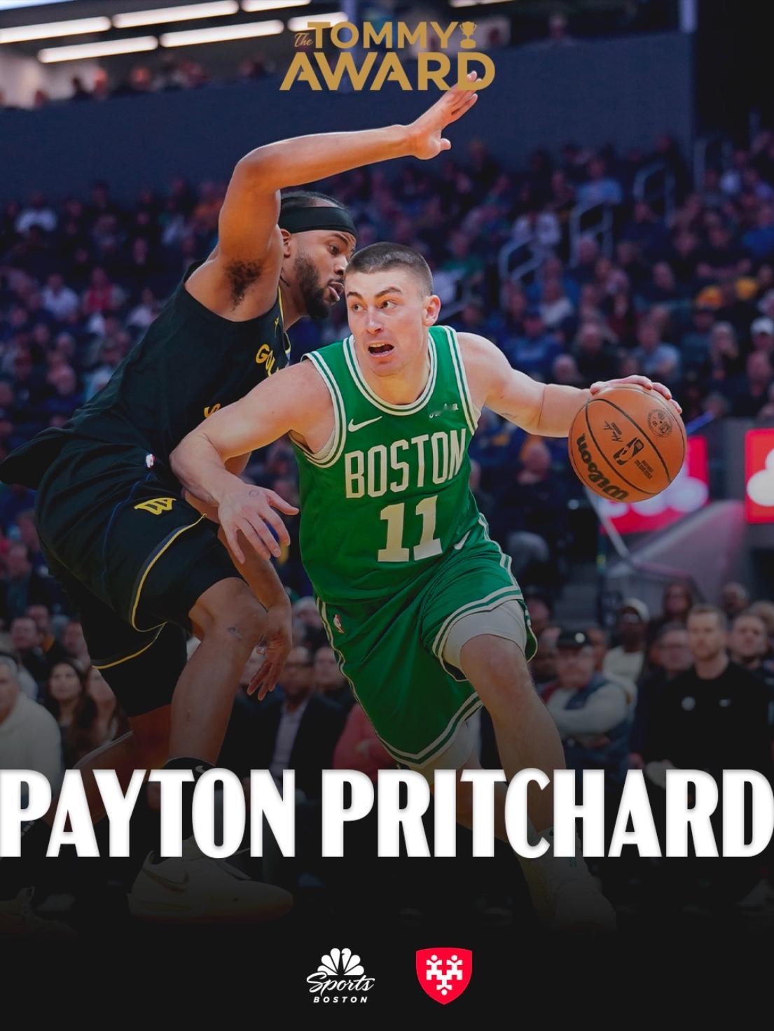 凯尔特人国度  今日比赛【 The Tommy Award 】 得主 : Pay