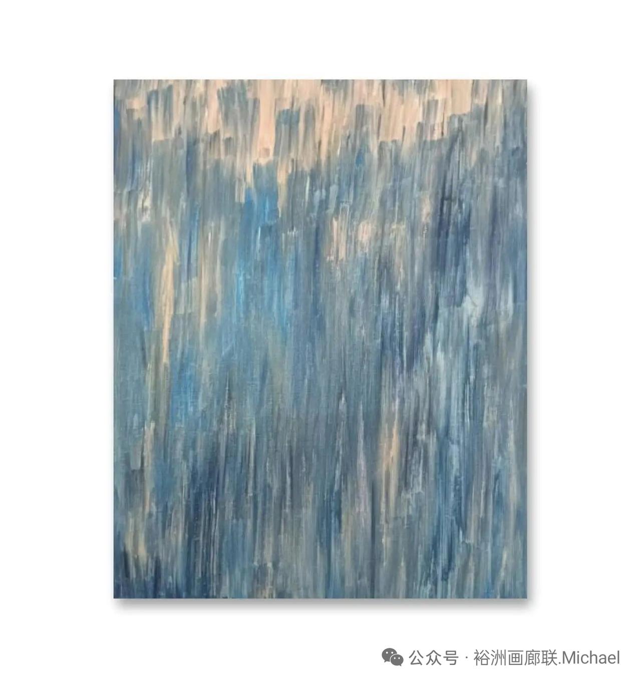 最近在欣赏蔡刚的作品，他近期有关于岭南雨季的抽象作业，真的太绝了。在他的画里，能