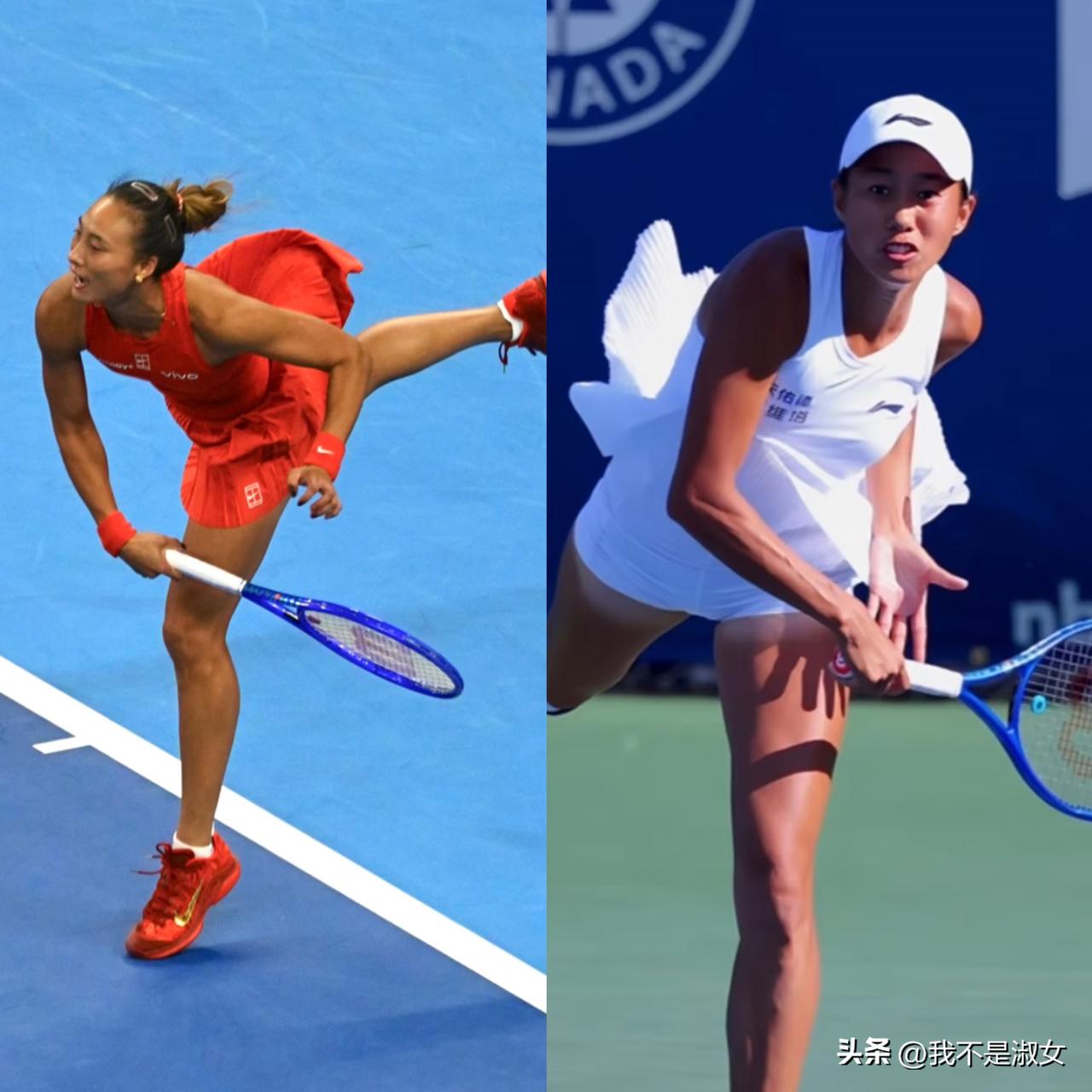 大家发现没？
郑钦文、张帅这类女网球运动员，
她们大部分都有一个共同的特点，那就