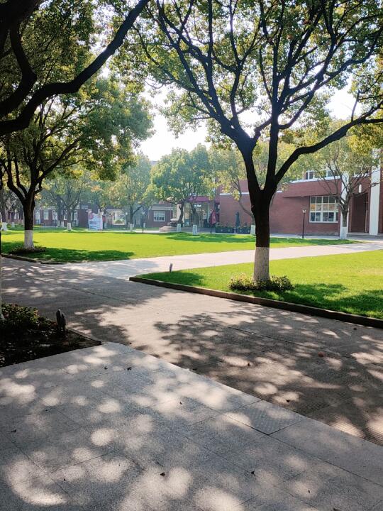 摆完茶歇逛逛大学校园，挺惬意的