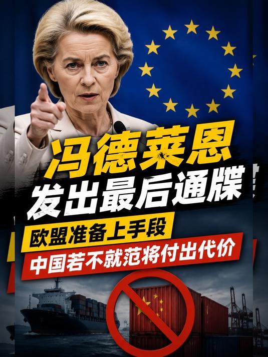欧盟现在这状态真的像极了攥着空钱包还想摆大佬架子的人。
冯德莱恩刚在论坛上喊，欧