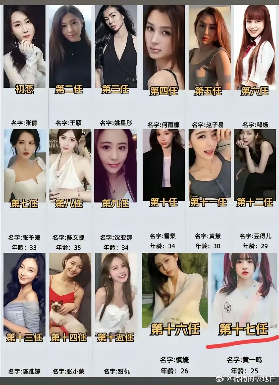不查不知道，一查吓一跳啊！王思聪有这么多女朋友！！！目前37岁下巴后缩，身体发福