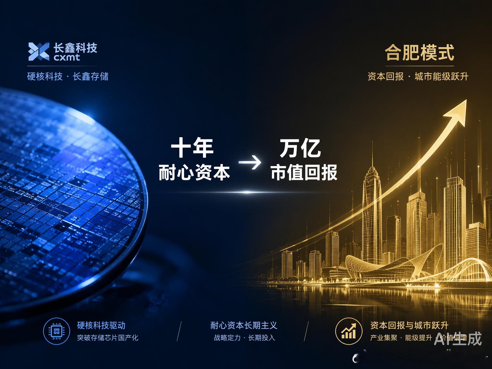 合肥国资持股长鑫市值超1万亿合肥国资持股长鑫市值破万亿，这数字看着确实震撼。但比