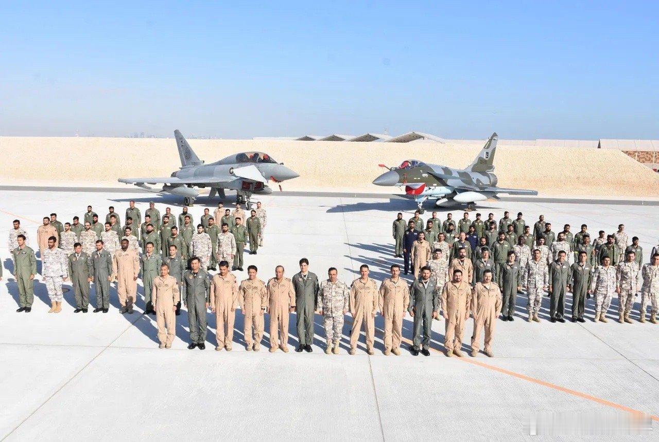 卡塔尔空军派出台风战斗机与巴基斯坦的主力战斗机切磋，这个国家还有F15、阵风等一