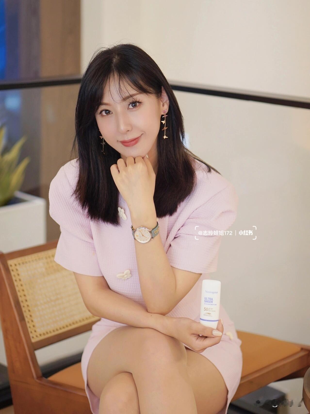 温柔粉紫色穿搭