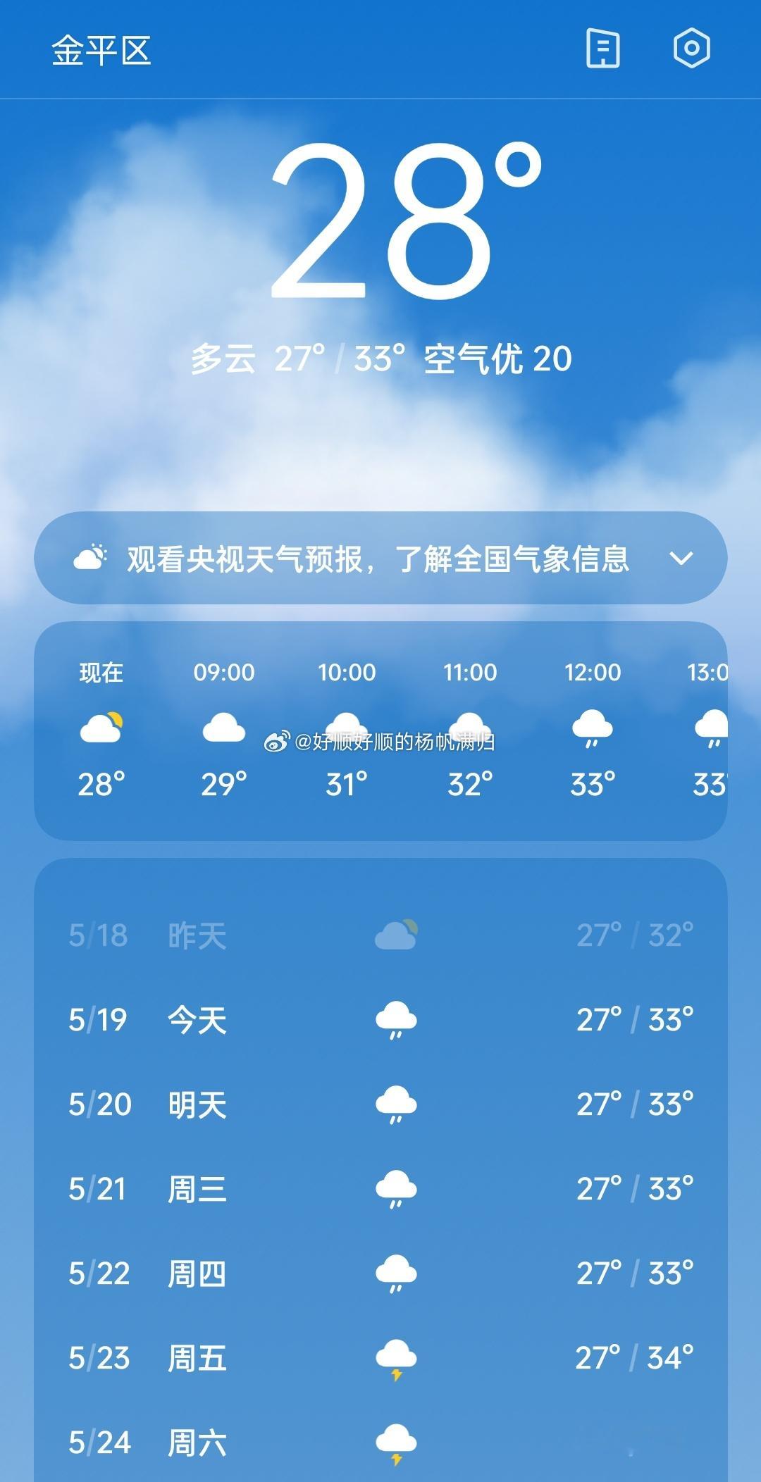 广东雷阵雨频繁刷屏下吧下吧。天气这么热，下雨就凉快了反正我是开小车车，小雨也就堵