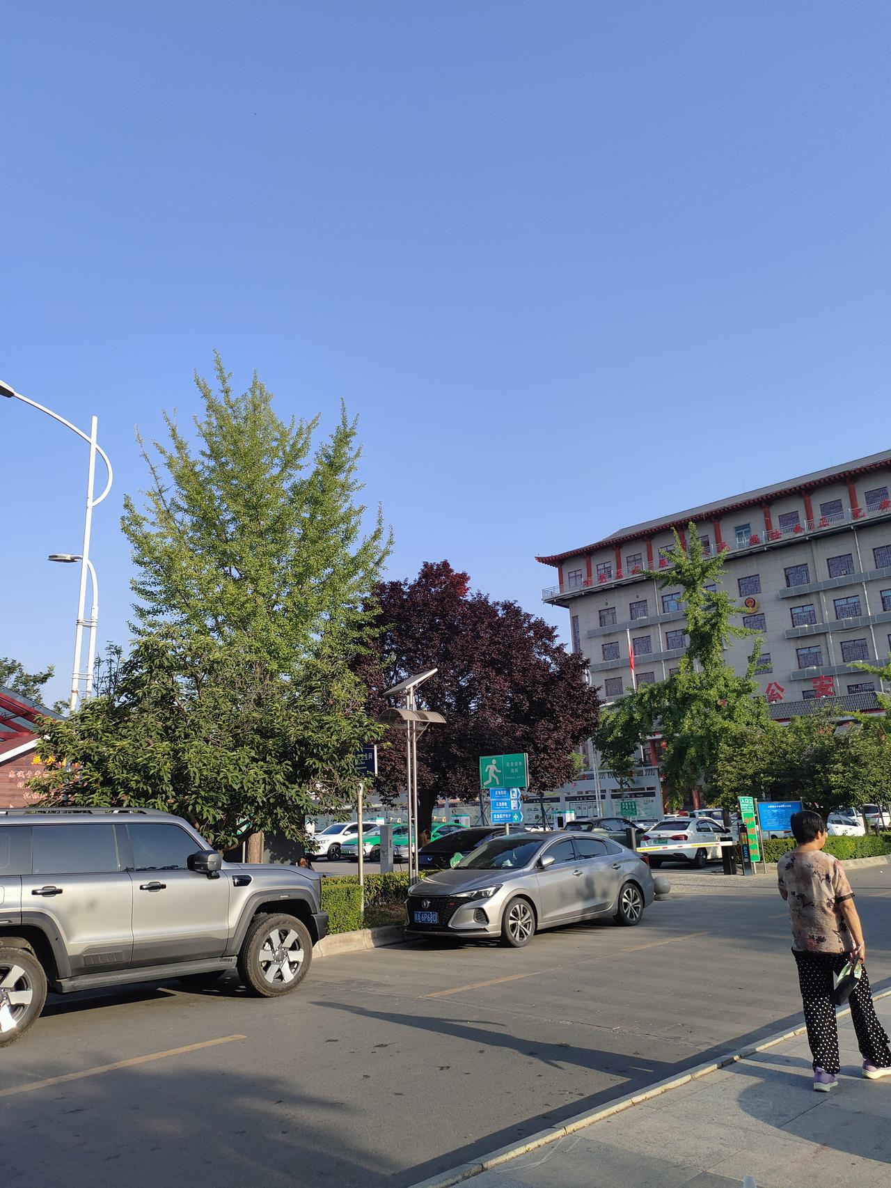 随手拍张照闲暇漫步城市广场，午后阳光温柔，大树乘凉，人们闲谈休憩。慢下来，感受小