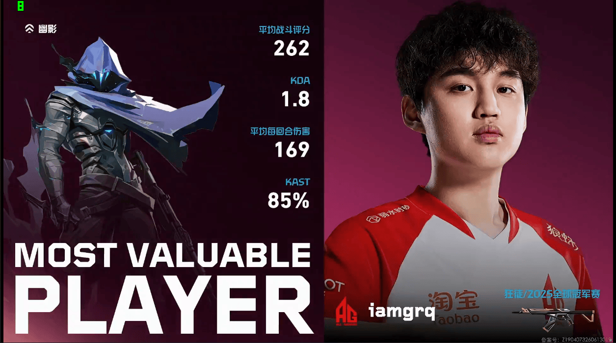262战斗评分169回合均伤，iamgrq斩获AG对阵DRG图三MVP