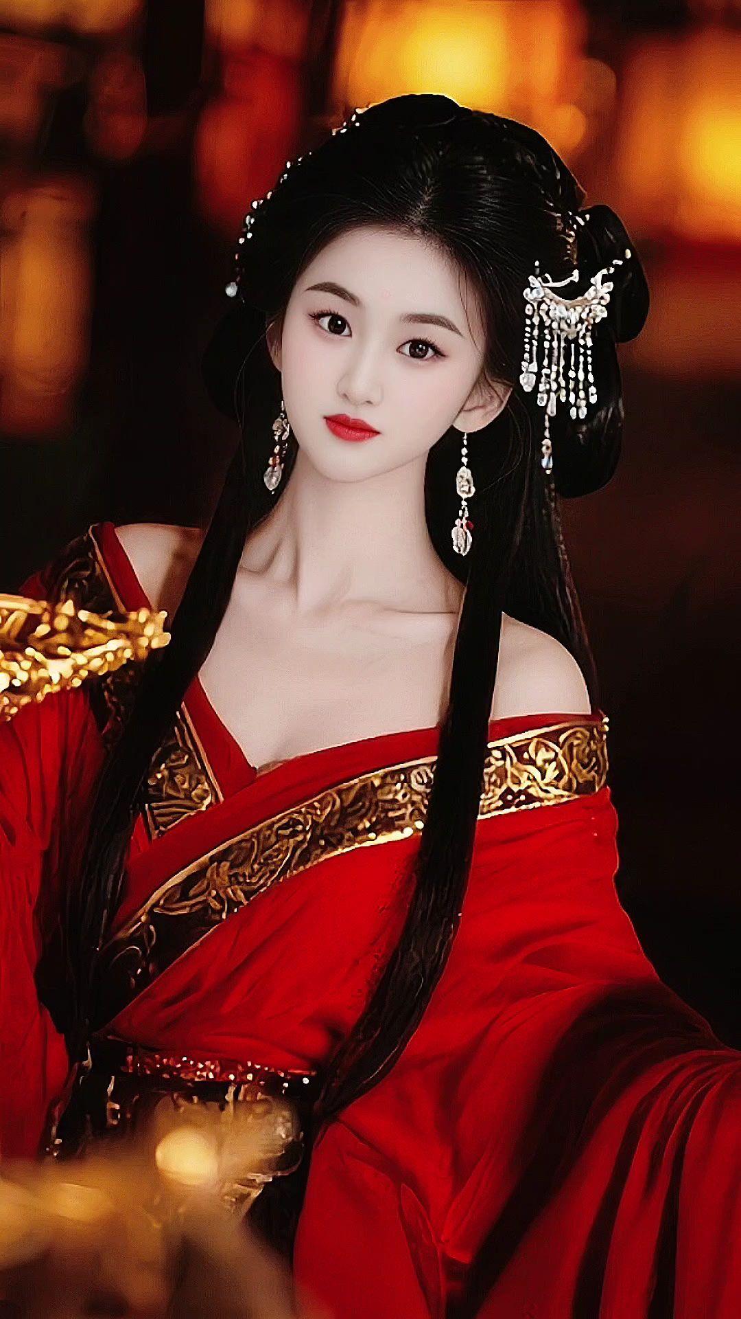 古风妆容有多美 红衣古装 汉服文化复兴 汉服之美在华夏 汉服日常