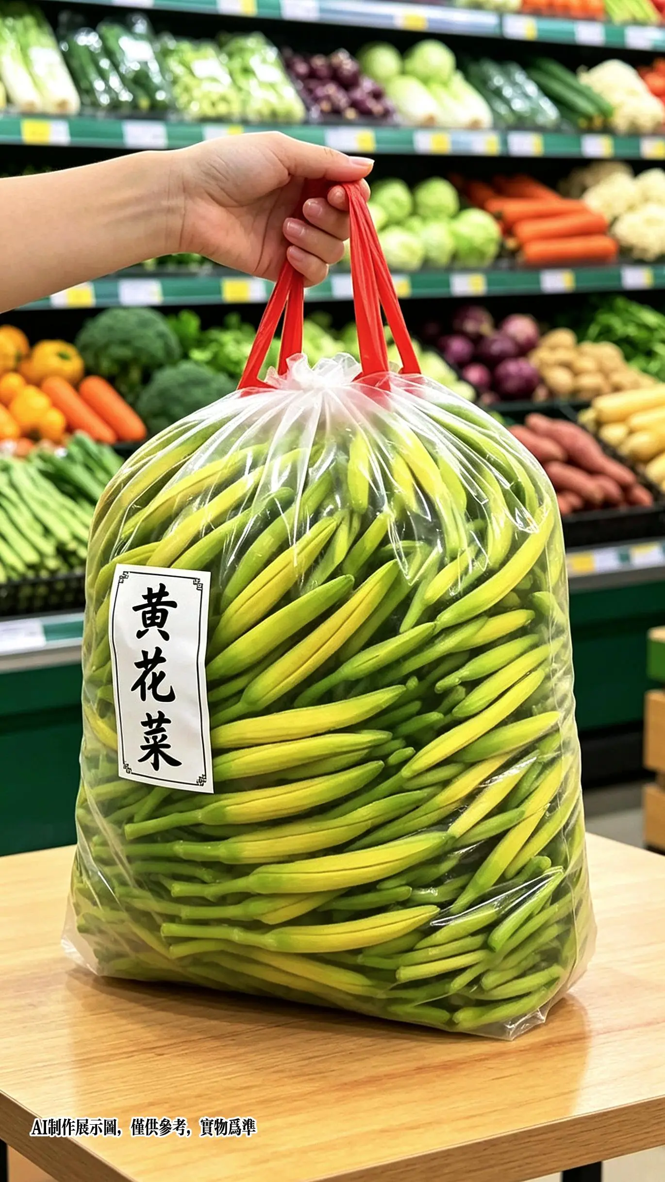 菜市场抢手鲜金针菜，现摘现发超新鲜