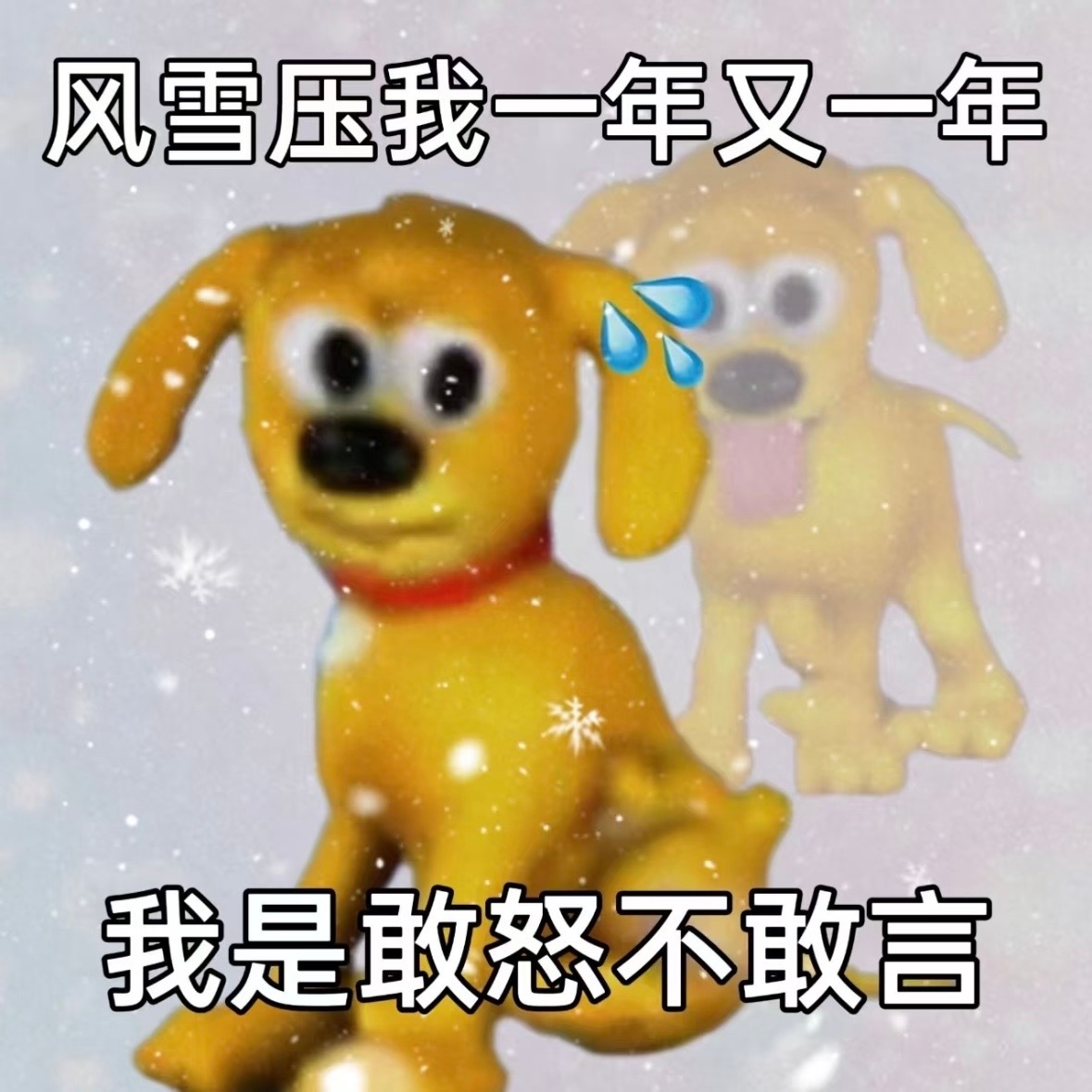 风雪压我一年又一年，我是敢怒不敢言 