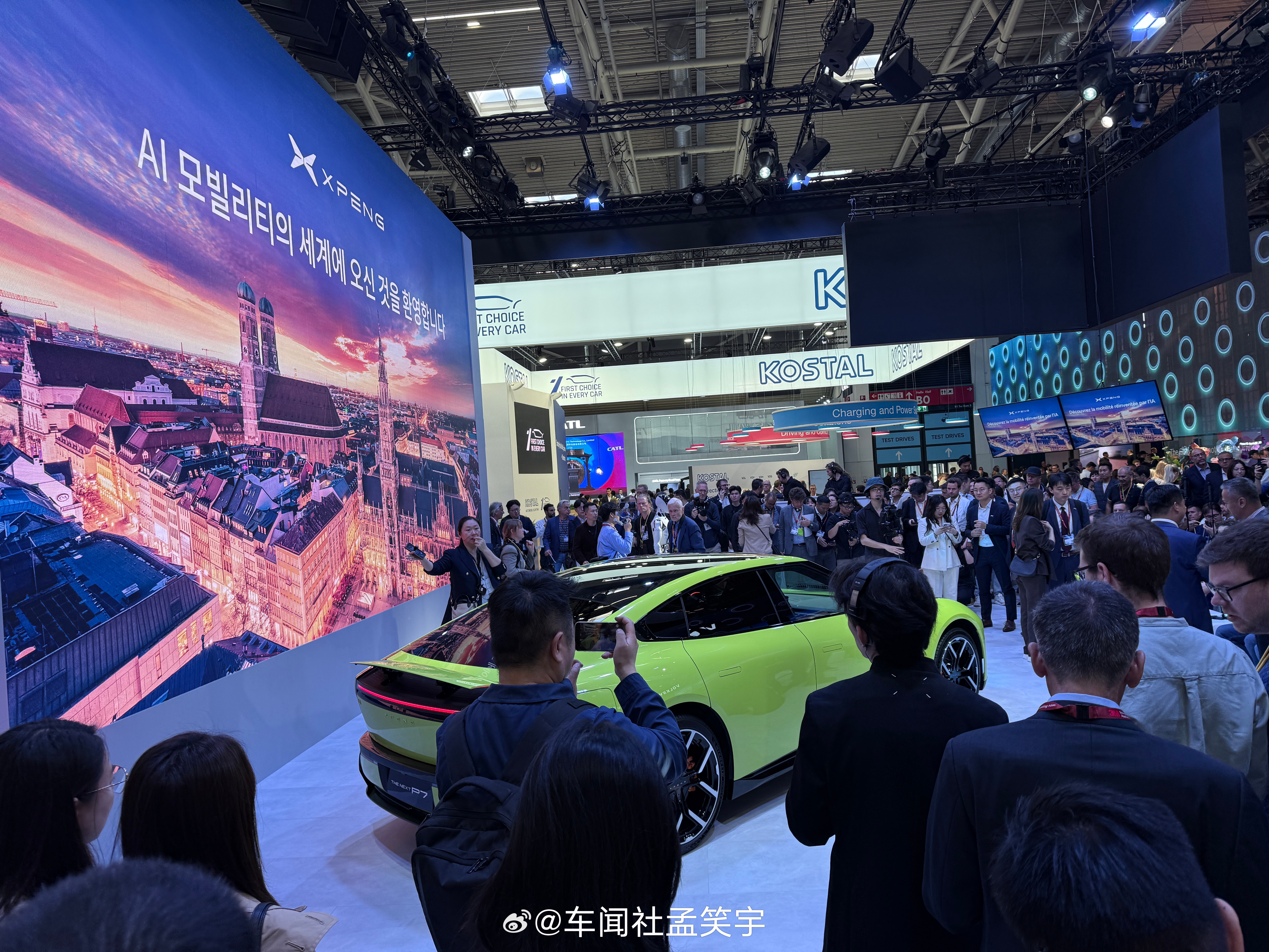 小鹏P7来慕尼黑车展了iaa2025  ​​​