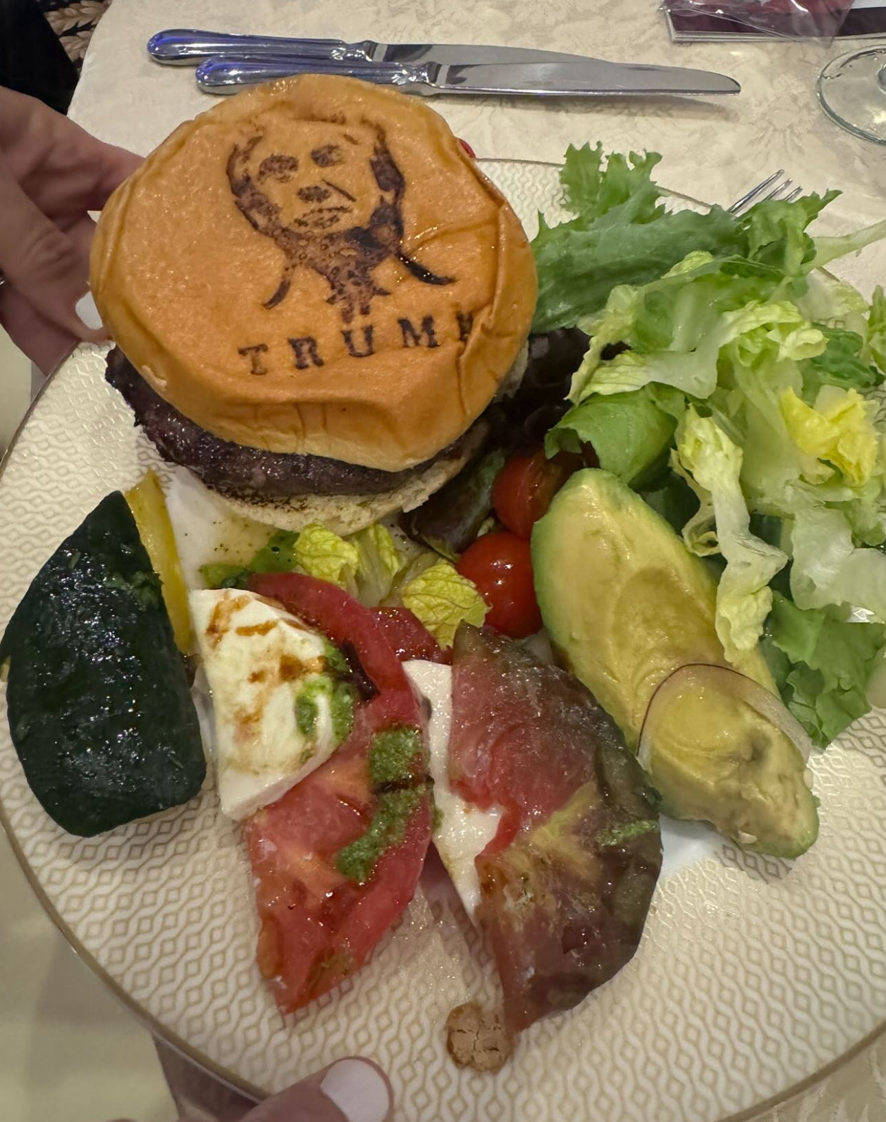 🔻特朗普的海湖庄园和其他亚高尔夫俱乐部供应的食物。🔻我觉得派出我方jo也能赢