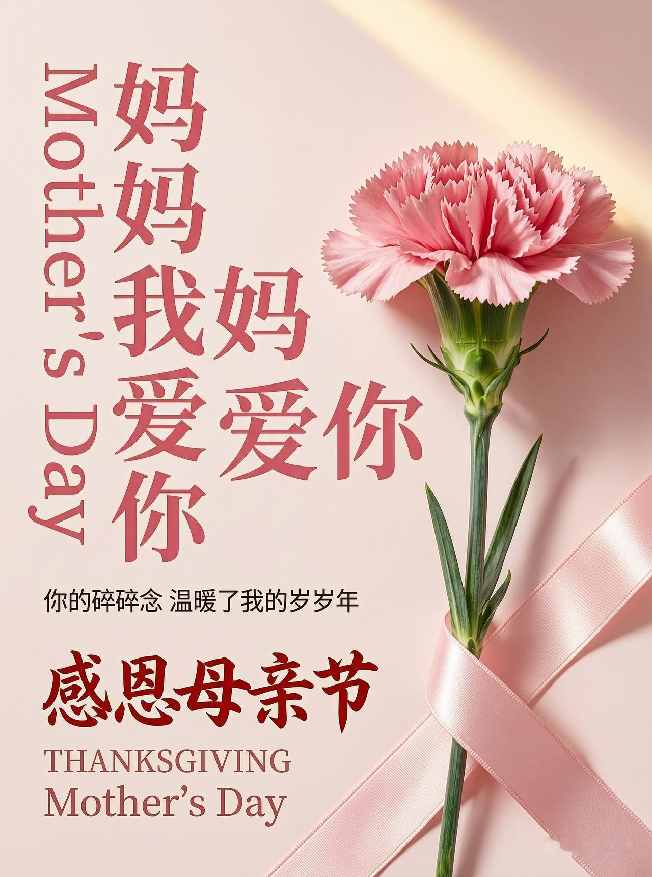 母亲节特辑：妈妈我爱你，感恩母亲节！🌸💕