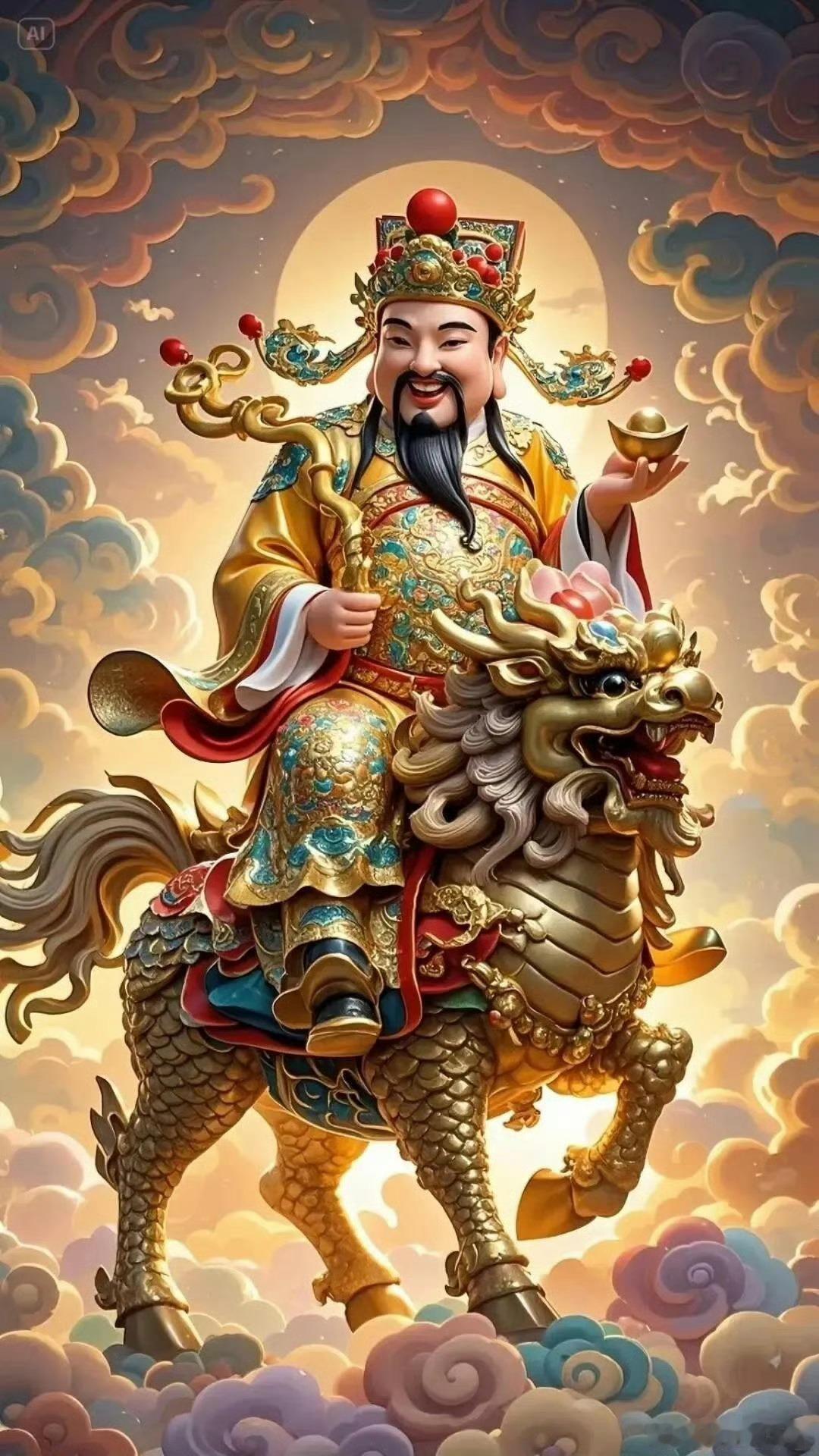 财神分文财神，武财神       文财神，对着室内，对着收银台，办公桌。武财神是