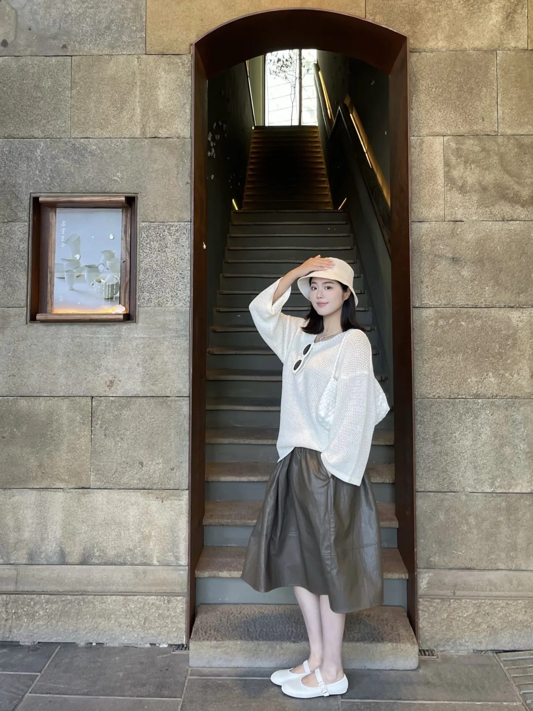 春天穿穿罩衫➕半裙🤍🫒