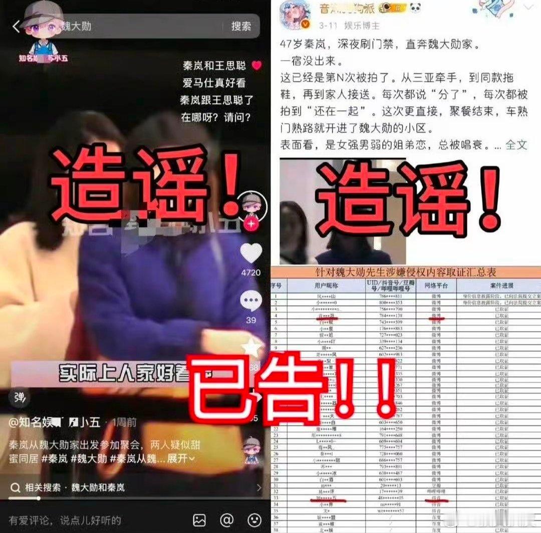 曝秦岚聚餐后去魏大勋家狗仔又来了，这次说秦岚去魏大勋小区地库，疑似“破分手传闻”