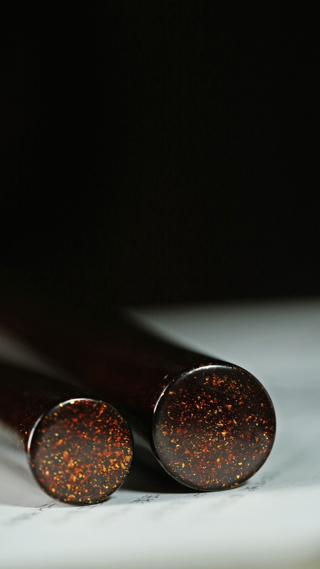 紫光檀-大漆【玄金】香筒 短款非遗工艺，大漆之美；美得深邃，美得永恒；玄金色调，