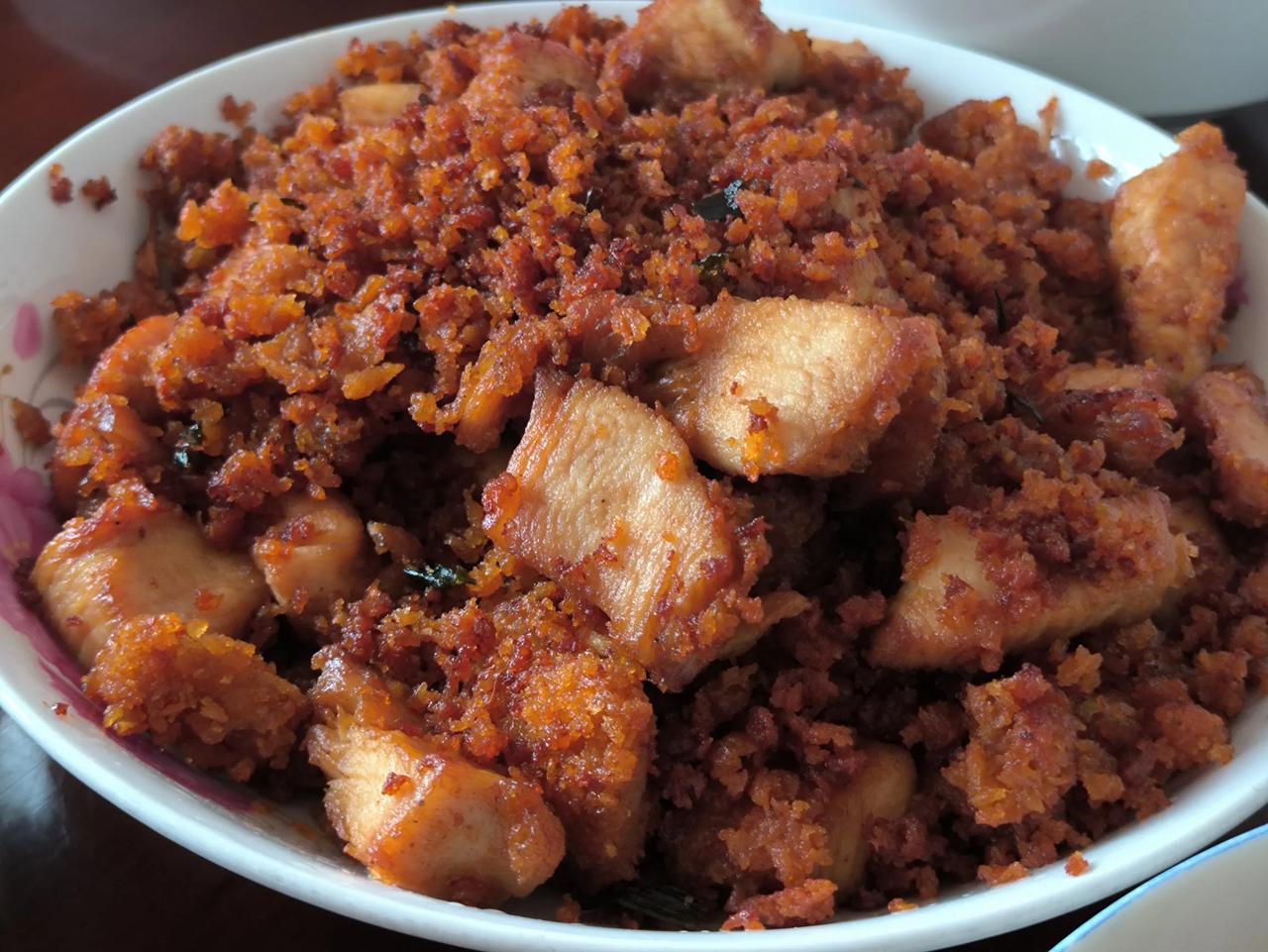 三餐美食记录油炸鸡胸肉