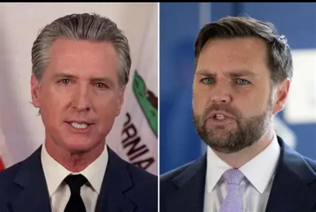 加州州长纽森今天（北京时间4月13日）写道：“JD·万斯在 48 小时内两次证明